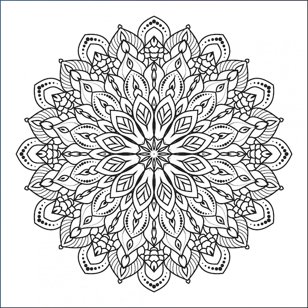 Decoratieve mandala design