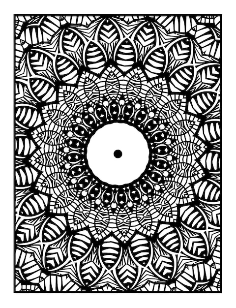 Decoratieve mandala met klassieke bloemenelementen op witte achtergrond Naadloze abstracte patroon