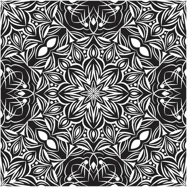 Decoratieve mandala ontwerp abstracte achtergrond. naadloos patroon