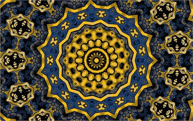 Decoratieve mandala ontwerp achtergrond in traditionele oosterse stijl