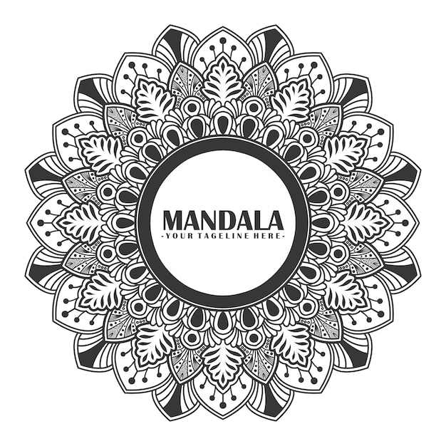 Decoratieve mandala ontwerp achtergrond