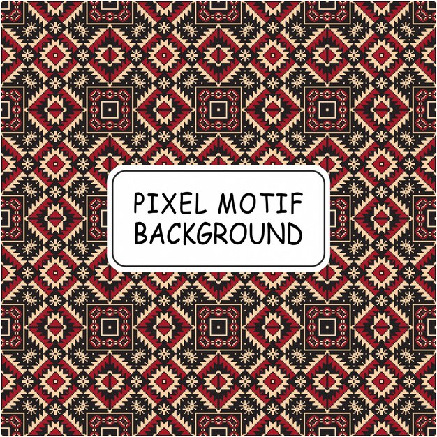 Decoratieve pixel motief naadloze patroon achtergrond