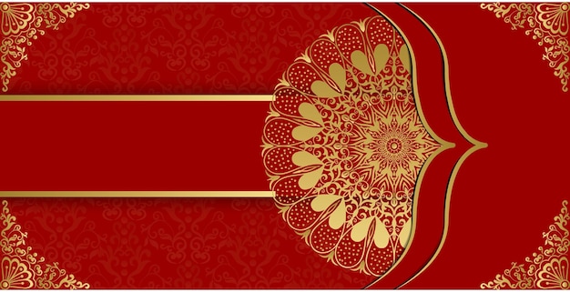 Decoratieve prachtige mooie wenskaart in mandala-stijl. decoratieve mandala in arabische stijl