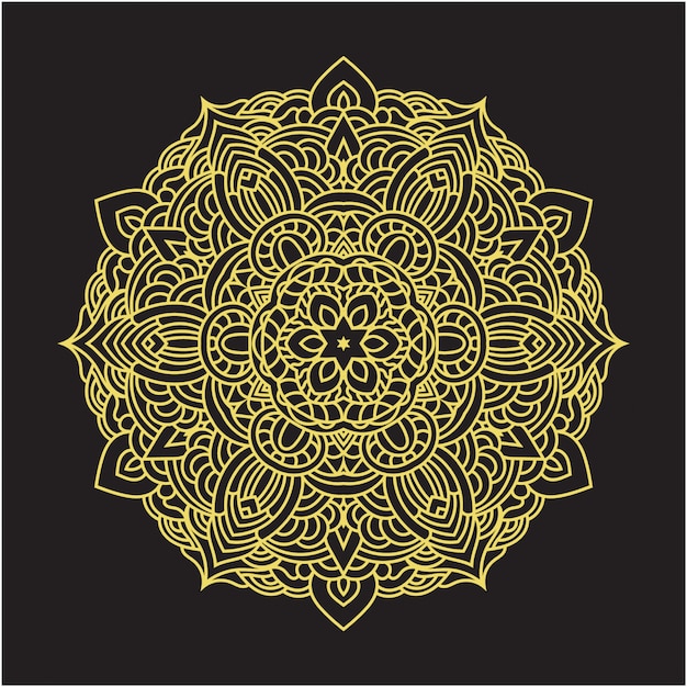 Decoratieve ronde mandala ontwerp achtergrond