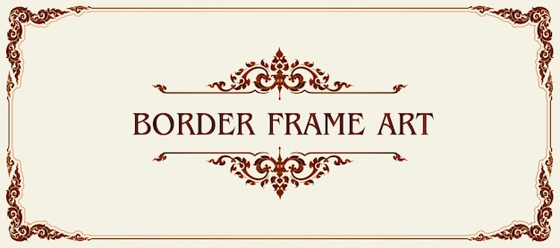 Decoratieve royal vintage frame en rand
