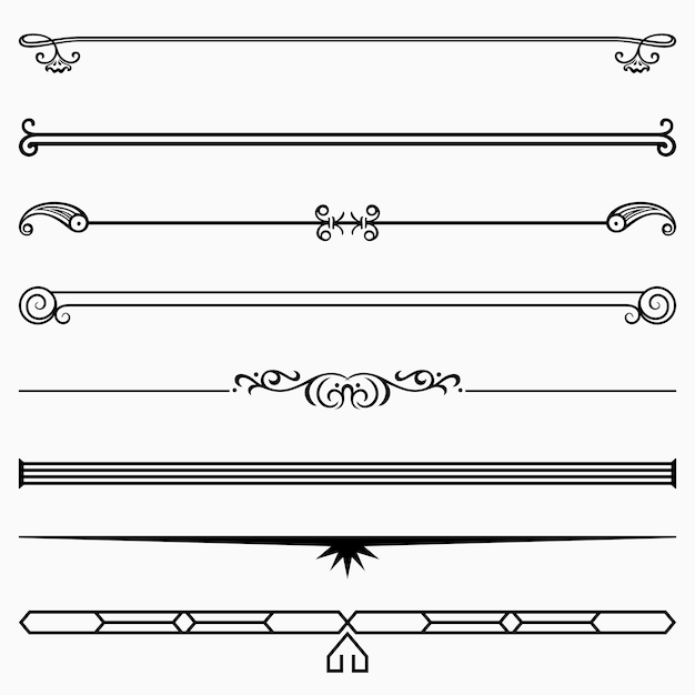 Vector decoratieve verdelers (set 34)