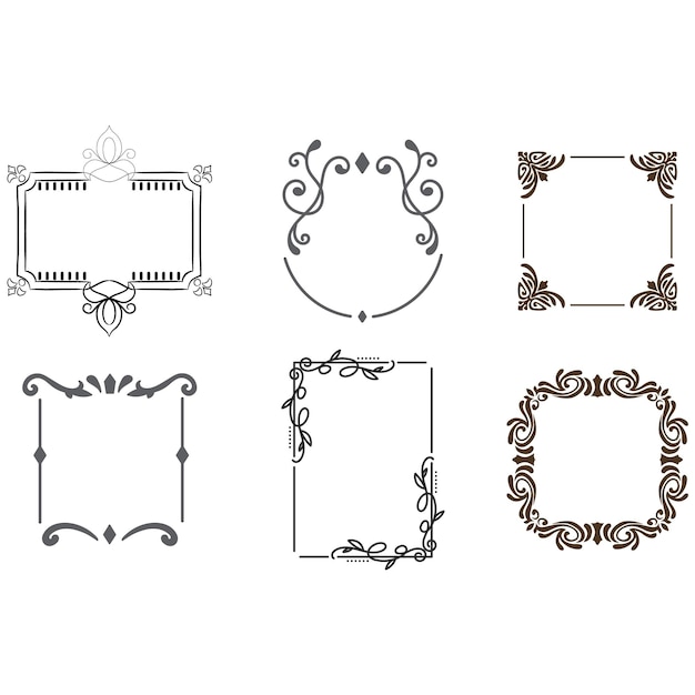 Decoratieve vintage frame en retro badge