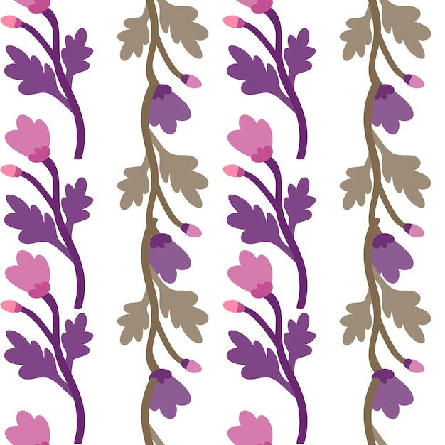 Decoration abstract flower seamless pattern Botanical floral wallpaper