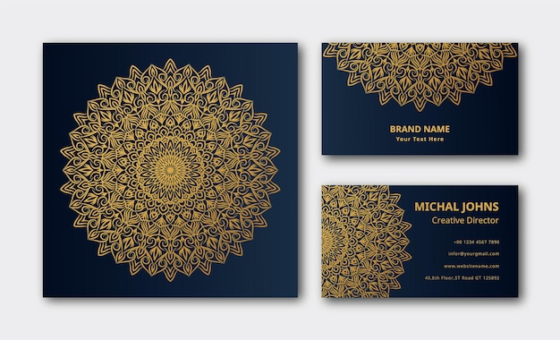 decoration background mandala Vector business card  