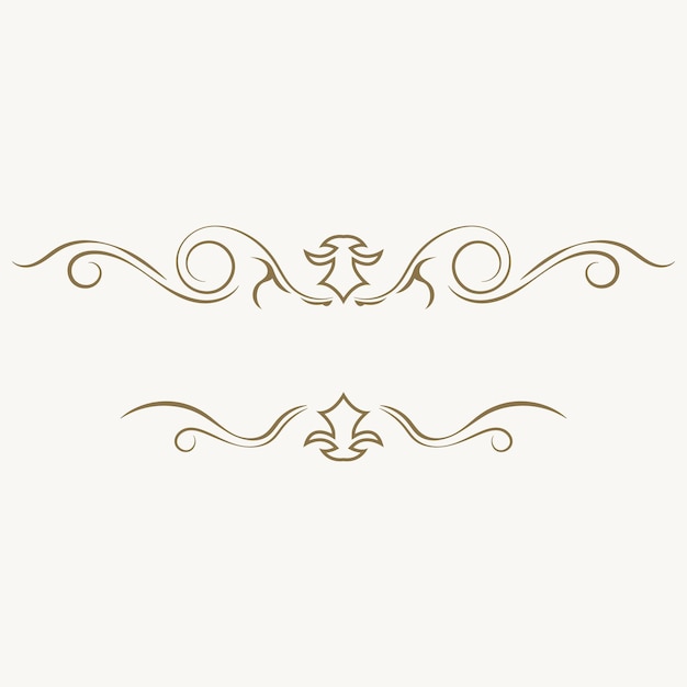 Vector decoration element vintage logo vector icon illustration template design