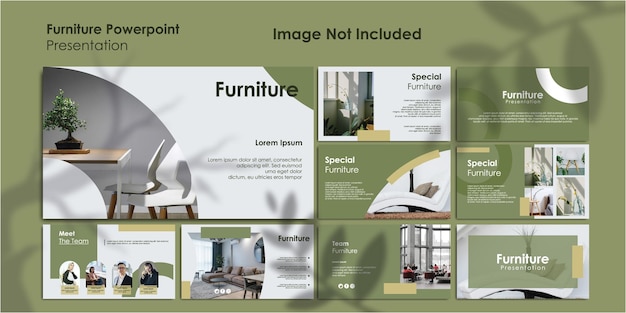 Decoration furniture presentation template