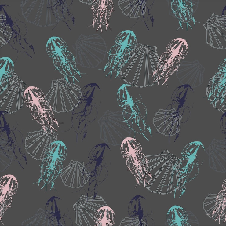 Vector decoration print for wrapping wallpaper fabric