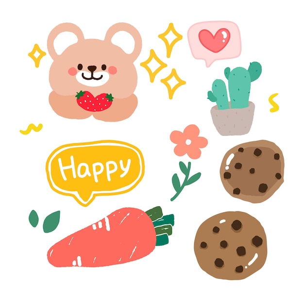 Vector decoration stickers