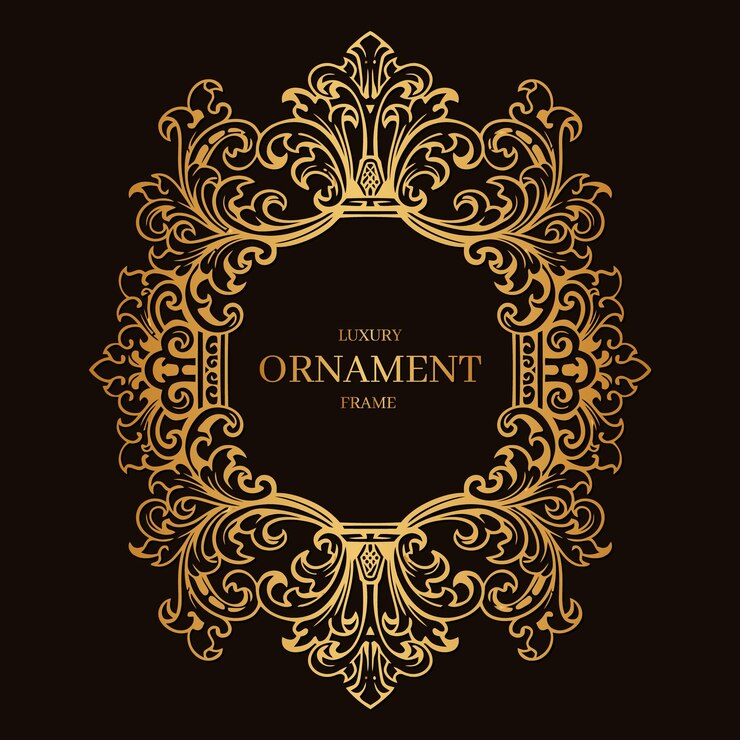 Vector decoration vintage ornaments border
