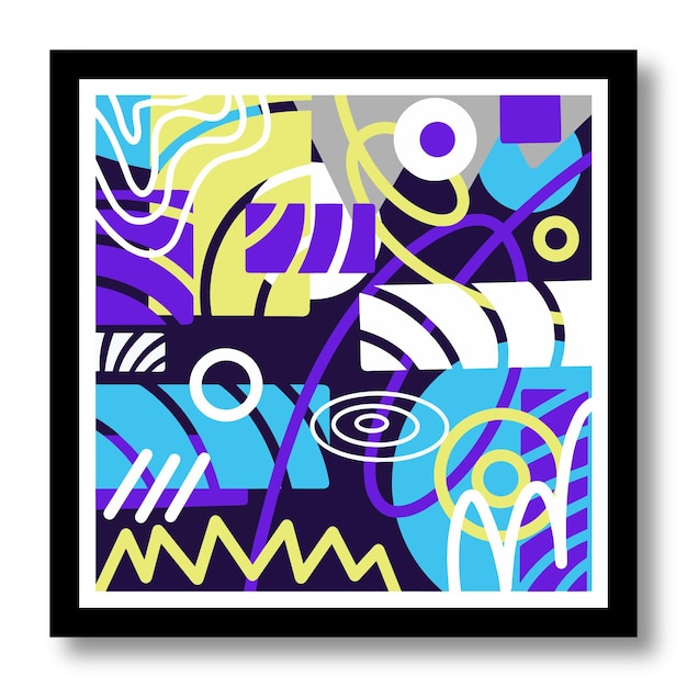 Decoration wall art print abstract design