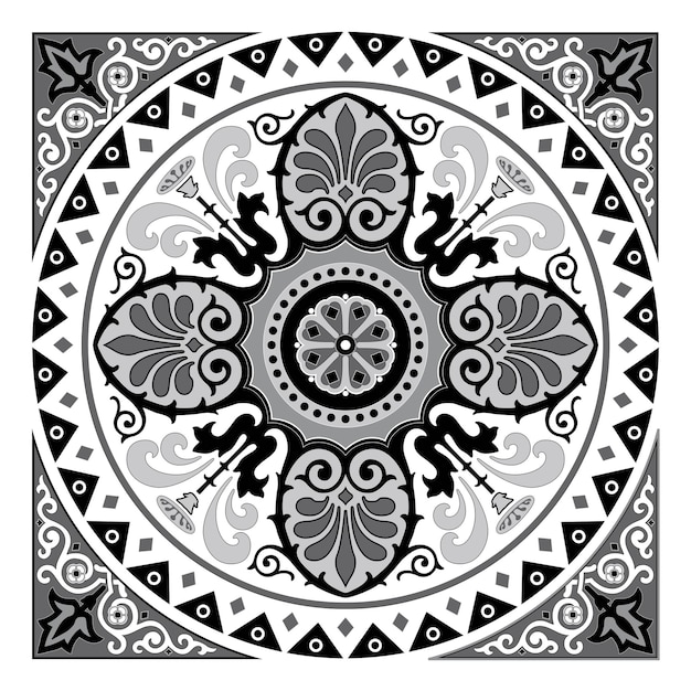 Decorative arabesque and ornamental mandala symbols set isolated vector