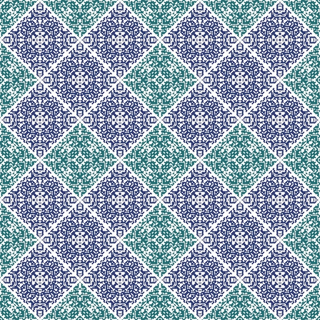 Decorative background made of small squares Islamic ornament traditional mosaic