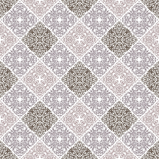 Decorative background made of small squares Islamic ornament traditional mosaic