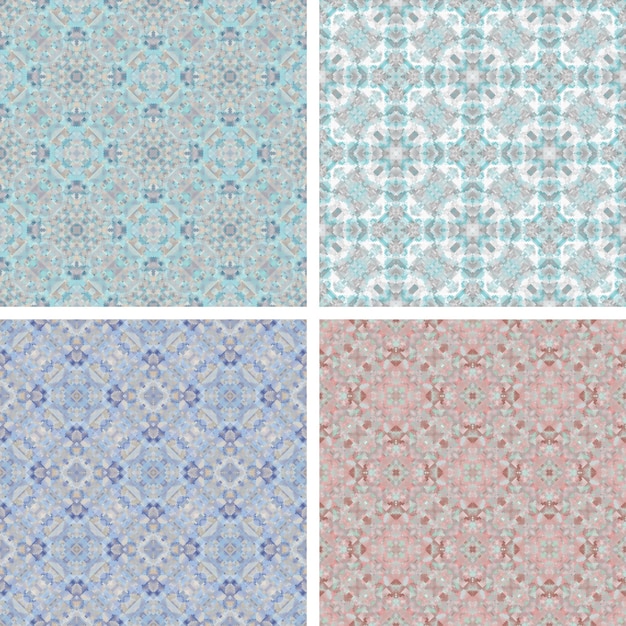 Decorative background made of small squares The rich decoration of abstract patterns