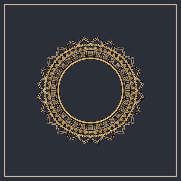 Decorative background with circular elegant frame 