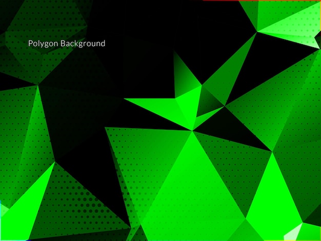 Decorative background with colorful polygon shapes vector