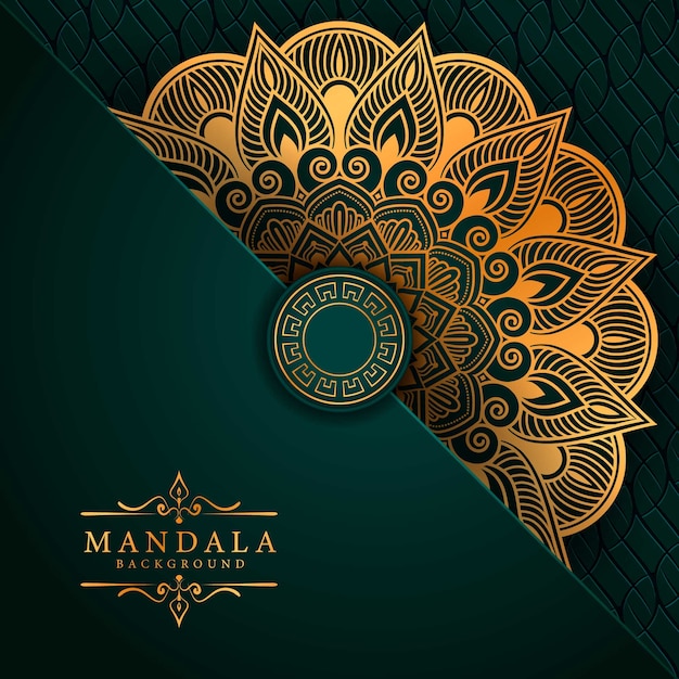 Vector decorative background with an elegant luxury mandala design