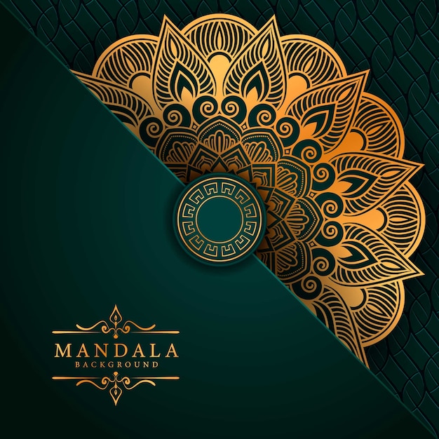 Decorative background with an elegant luxury mandala design