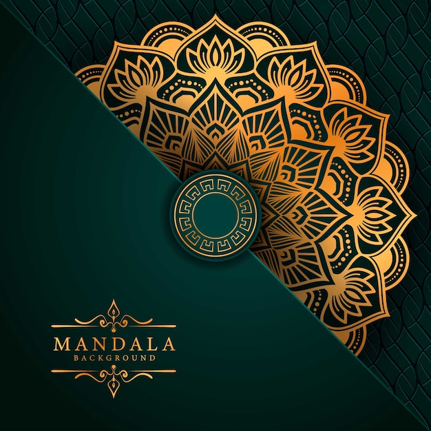 Decorative background with an elegant luxury mandala design