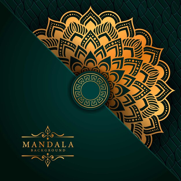 Decorative background with an elegant luxury mandala design