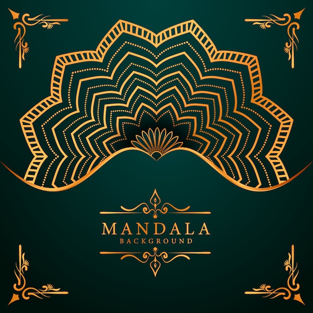 Decorative background with an elegant luxury mandala design