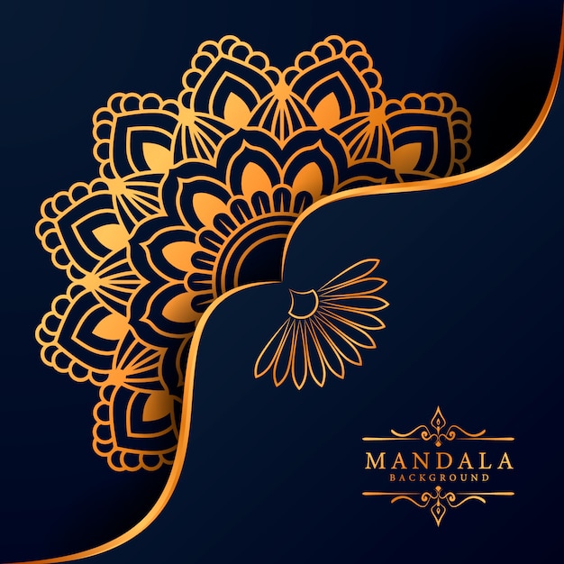 Decorative background with an elegant luxury mandala design