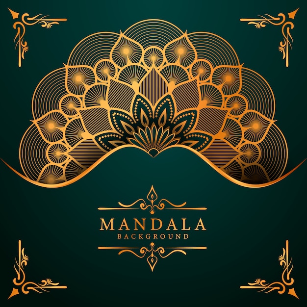 Decorative background with an elegant luxury mandala design