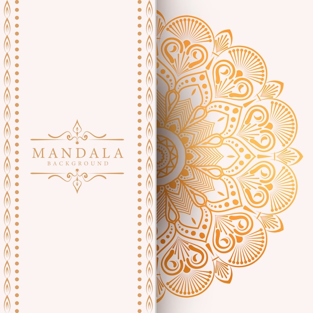 Decorative background with an elegant luxury mandala design