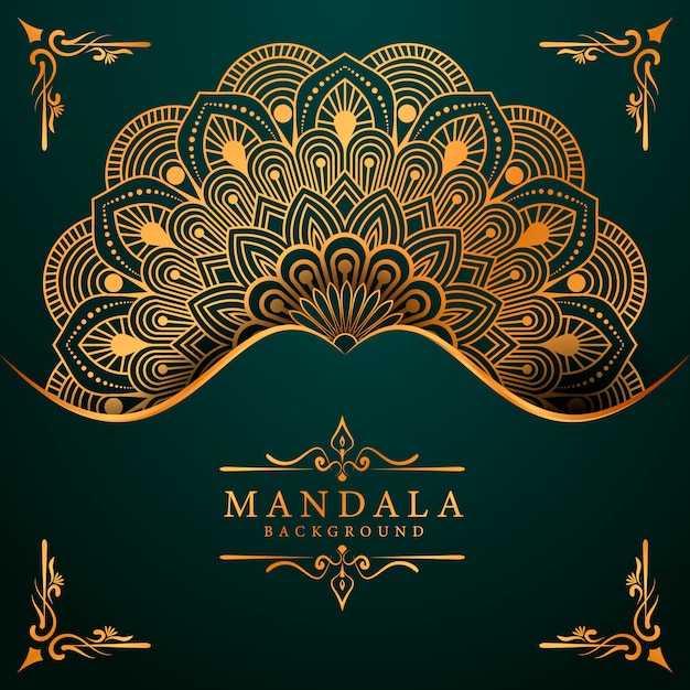 Decorative background with an elegant luxury mandala design