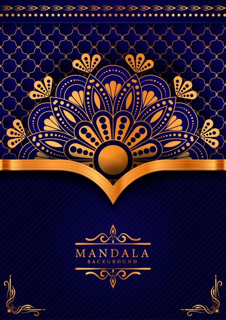 Decorative background with an elegant luxury mandala design