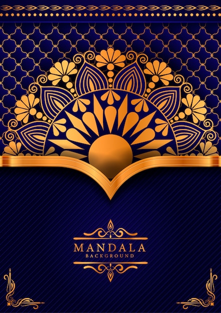 Decorative background with an elegant luxury mandala design