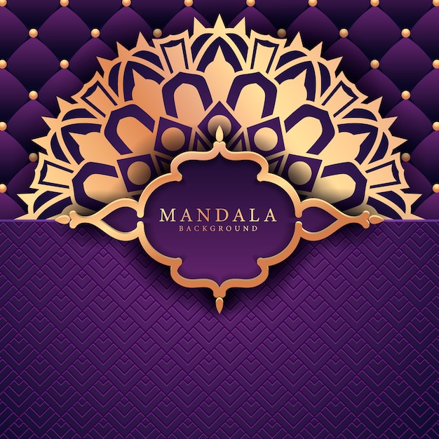 Decorative background with an elegant luxury mandala design