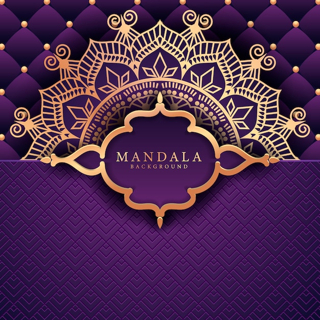 Decorative background with an elegant luxury mandala design