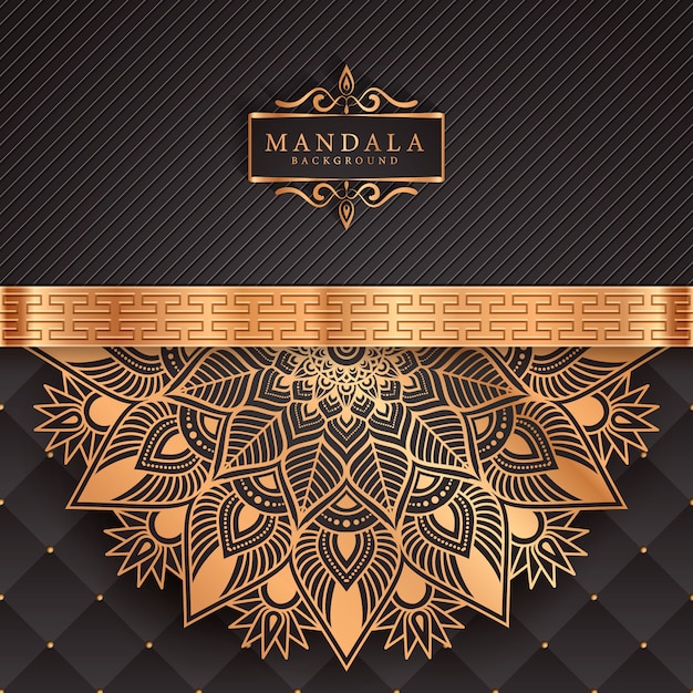 Decorative background with an elegant luxury mandala