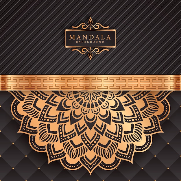 Decorative background with an elegant luxury mandala