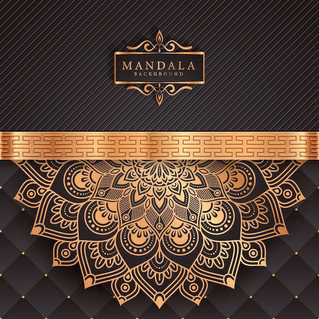 Decorative background with an elegant luxury mandala 