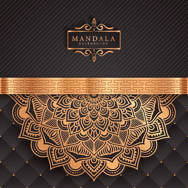 Decorative background with an elegant luxury mandala 