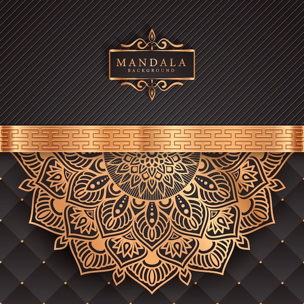 Decorative background with an elegant luxury mandala 