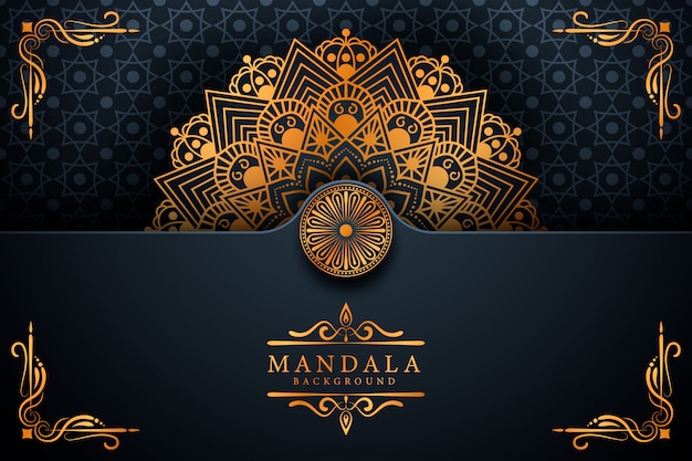 Vector decorative background with elegant luxury mandala