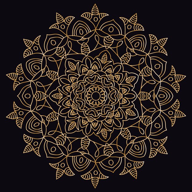 decorative background with hand drawn mandala