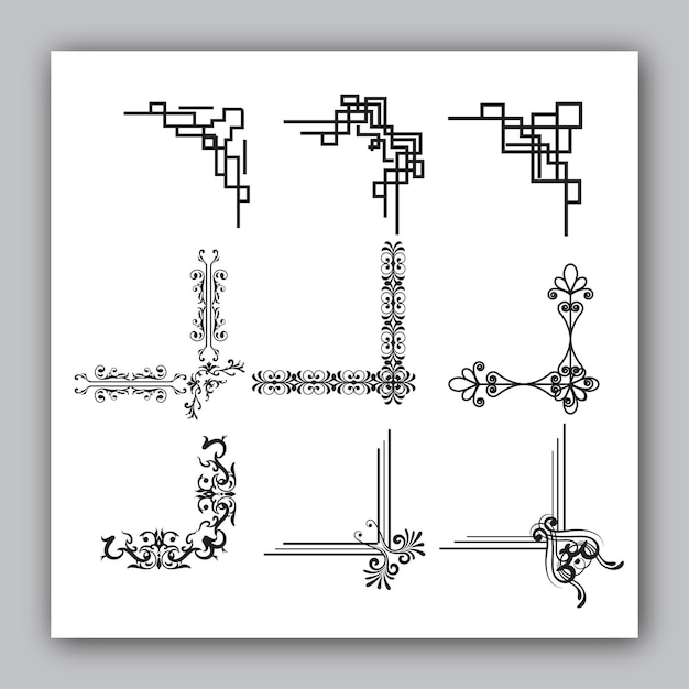 Elementi decorativi dell'ornamento dei pensionanti decorativi