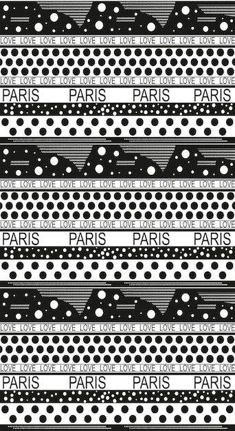 벡터 장식용 카펫 i love paris 패턴