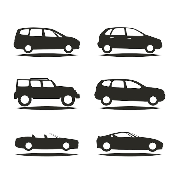 Vector decorative cars with variety of designs