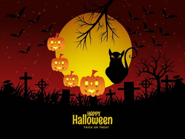 Decorative castle concept illustration halloween design template 10