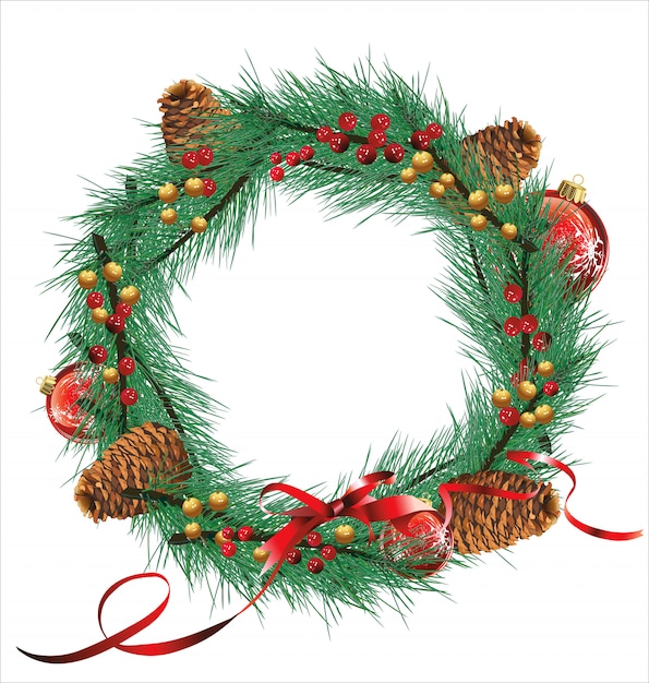 Decorative christmas wreath